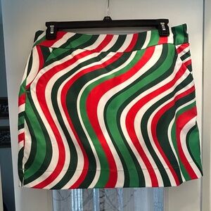 NWOT Women’s Loudmouth Christmas Skort size 12